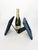 Blue Velvet and Glass Frames, France, 1990, Set of 2 For Sale - Image 9 of 12