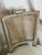 Light Gray 1980s Set of 5 French Louis XVI Style Caned Dining Chairs in Distressed Finish For Sale - Image 8 of 18
