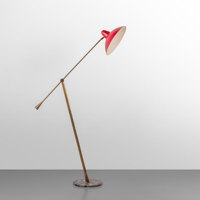 Floor Lamp attributed to Lumen, 1960s For Sale - Image 4 of 4