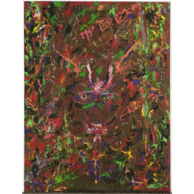 My dream is an original contemporary artwork realized in the 2000s by Valerio Romagnoli. Mixed colored oil painting and...