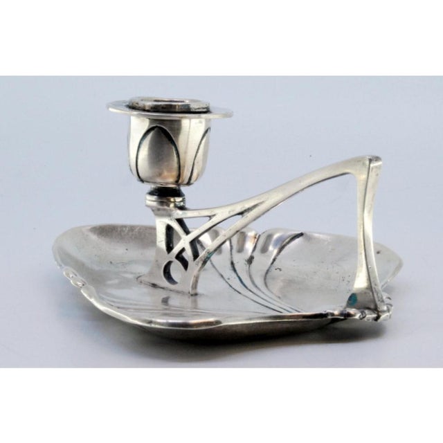 Silver Paddle with Central Embossing and Cut-Out Handle For Sale - Image 6 of 8