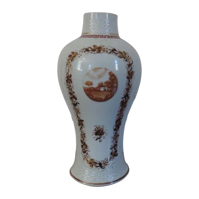 1800s Chinese Export Porcelain Baluster Shaped Vase For Sale - Image 11 of 11