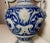 Ceramic Large Antique Handmade Figural Blue Westerwald R. Hanke German Pottery Vase Jug For Sale - Image 7 of 11