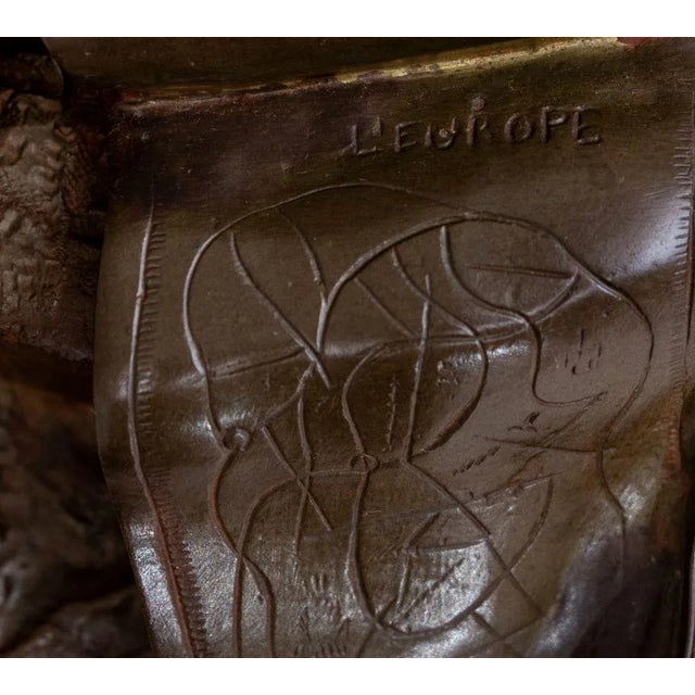 Napoleon III Bronze & Marble Figural Clock, 1870 For Sale In New York - Image 6 of 6