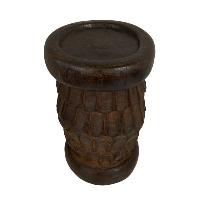 Vintage Tribal Nobility Bamileke Stool/Table Cameroon 14" H For Sale In New York - Image 6 of 9