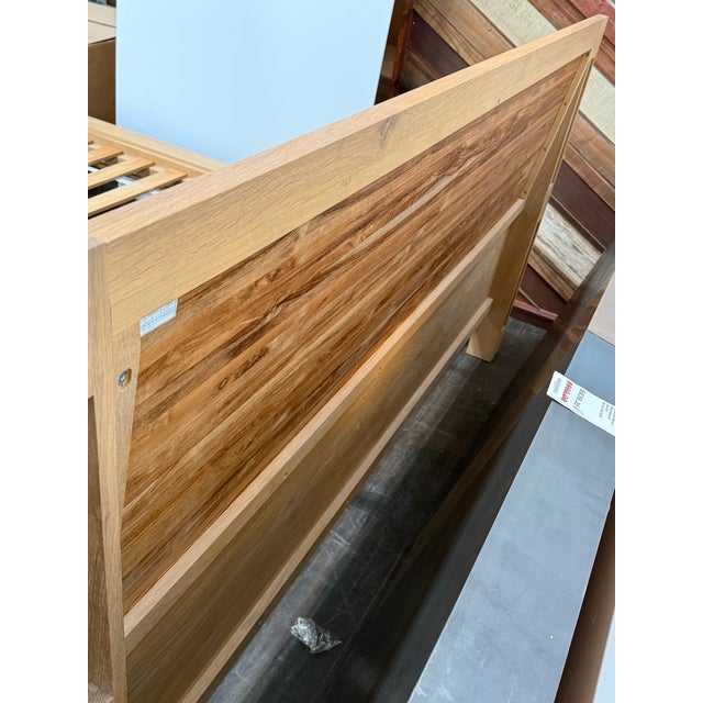 Eastern King Size Crate & Barrel Sierra Bed Frame For Sale - Image 10 of 12