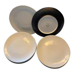 1950s Rosenthal Continental Charcoal Salad Plates- Set of 8