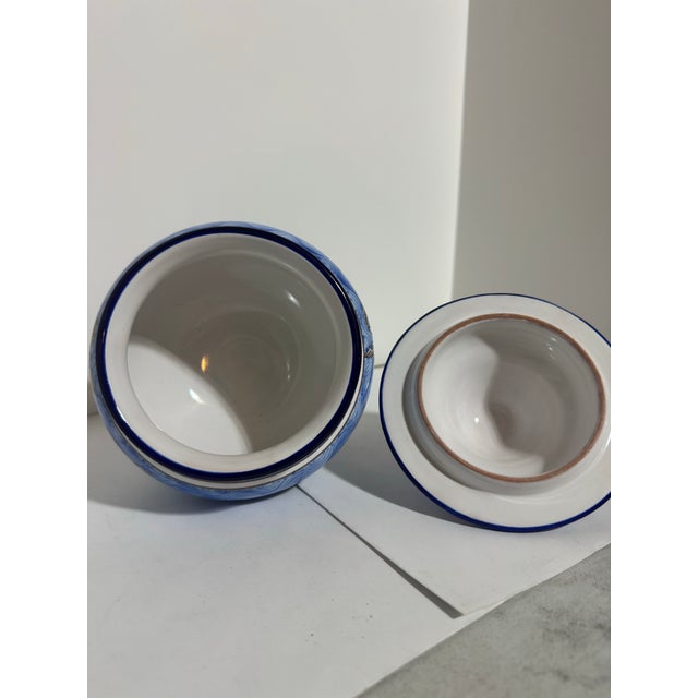 Gabriel Montagnon Nevers Faience Covered Pot For Sale - Image 4 of 8