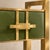 Wood Olive Green Murano Glass Console Table with Brass Accents from Justfurnituress SRL For Sale - Image 7 of 11
