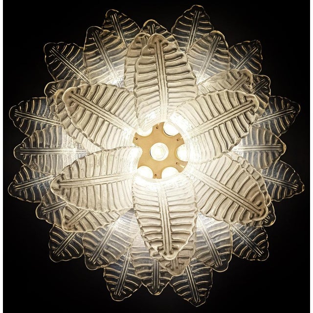 Glass Vintage Italian Murano Glass Chandelier, 1980 For Sale - Image 7 of 18