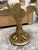 Glass Lotus Flower Dining Table in Wood Carved with Gold Leaf and Octagonal Top in Ground Glass, 1970s For Sale - Image 7 of 11
