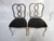 Pair of Figure 8 / Infinity French Country Hollywood Regency Chippendale Cabriole Interlaced Louis XVII Dark Navy...