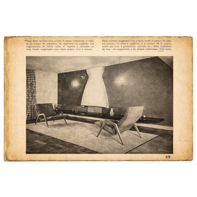 Armchair in Pau Marfim & Fabric, Pierre Weckx, 1950s - Lot 880 For Sale - Image 16 of 16