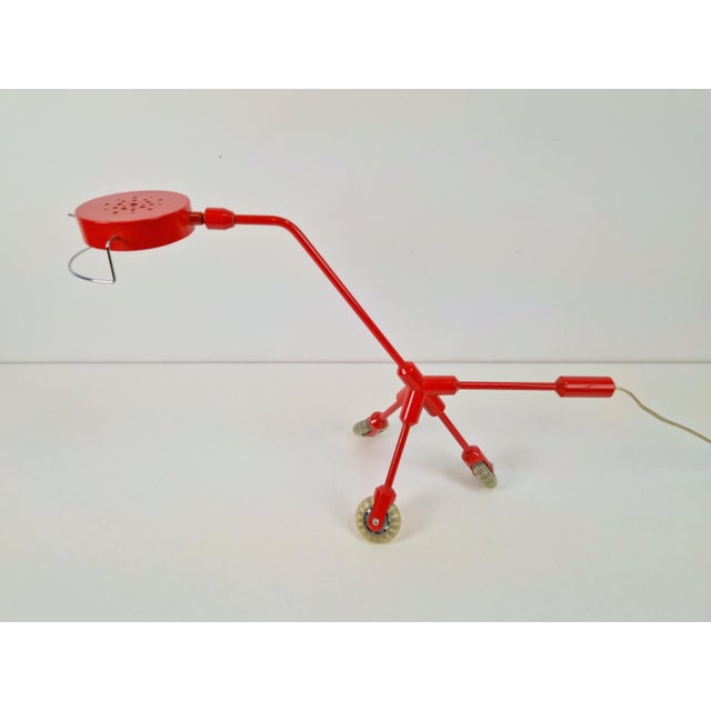 Red dog kila table lamp on wheels by harry allen for ikea this stunningly designed lamp was created by designer harry...
