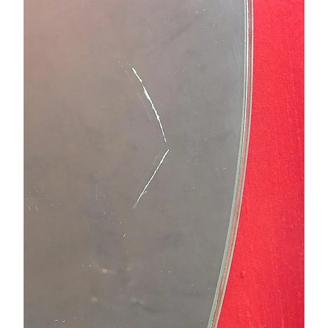 Black French Macassar, Silk, and Brass Grand Suite Mirror, 1960s For Sale - Image 8 of 18