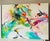 Textile Large Abstract Modern Painting on Canvas For Sale - Image 7 of 12