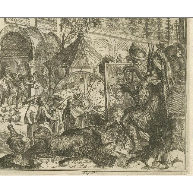 R. De Hooghe, Justice and Diversity in the Early Modern World, 1708, Print For Sale - Image 3 of 7