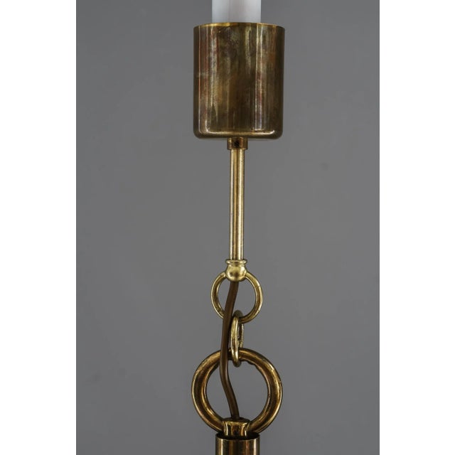 Sische Glass and Brass Chandelier, Vienna, 1960s For Sale - Image 10 of 15