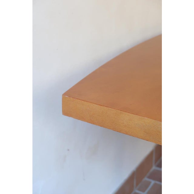 Large Scandinavian Modern Dining Table with Boat-Shaped Top, 1980s For Sale - Image 9 of 18