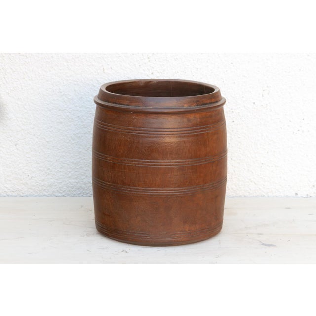 Antique Colonial Turned Grain Bowl For Sale - Image 4 of 9