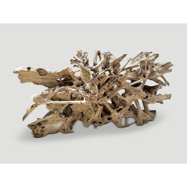 Andrianna Shamaris Monumental Teak and Rock Coffee Table, Screen or Headboard For Sale - Image 17 of 18