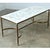 Early 20th Century French White Marble & Brass Coffee Table in the Maison Jansen Style For Sale - Image 11 of 12