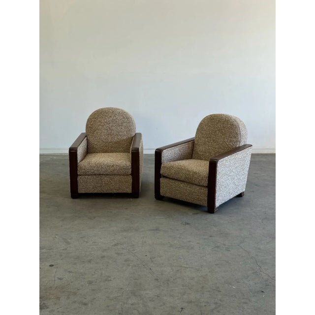 W28.5 D35.5 H32 SW20 SD21 SH17 AH21 Fully restored art deco loungers in excellent condition. Frames have been structurally...