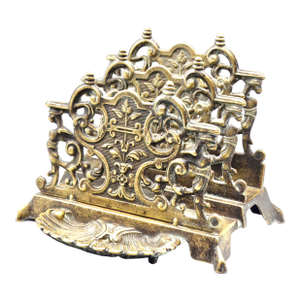 Art Nouveau Brass Letter Rack