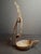 Rustic Rare 18th C Wrought Iron Double Crusie Phoebe Grease Lamp Bird Motif Folk Art For Sale - Image 3 of 18