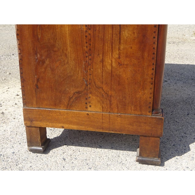 Antique Sideboard with Diamond-Shaped Wood Marquetry Top For Sale - Image 16 of 18