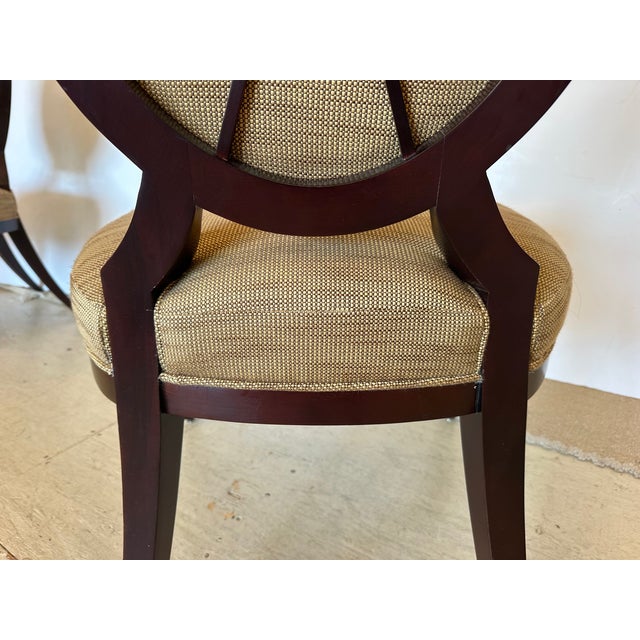 Oval X Barbara Barry Dining Chairs for Baker -Set of 8 For Sale - Image 10 of 16