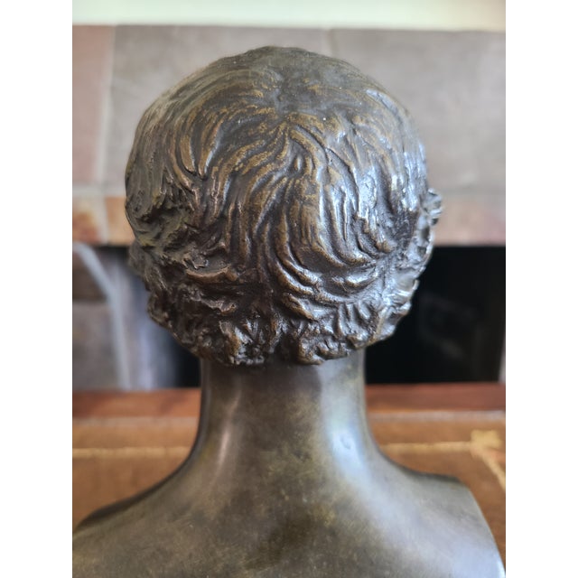 Jean-Pierre Dantan Antique 19th Century Bronze Bust of Jean-Edouard Laborie For Sale - Image 11 of 16