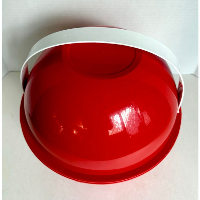 Plastic 1970's Space Age Ingrid “Party Ball” Picnic Set in Red Sphere Carrying Case For Sale - Image 7 of 10