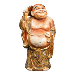 Japanese Satsuma Porcelain Buddha Sculpture
