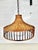 Brown Mid Century Rattan Wicker Pendant Light For Sale - Image 8 of 8