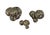 Metal Cast Bronze Mushroom Sculpture Set, Organic Cluster Forms With Textural Patina For Sale - Image 7 of 7
