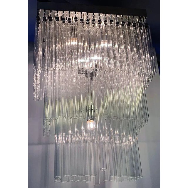 Glass Tube Ceiling Lamp, 1970s For Sale - Image 9 of 13