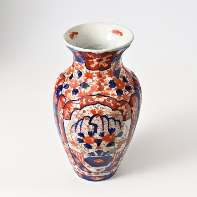 Ceramic Antique Japanese Imari Porcelain Vase, 1890s For Sale - Image 7 of 11
