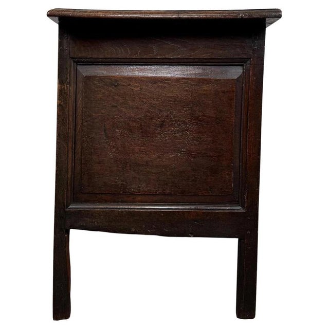 Antique Georgian Oak Blanket Chest, 1723 For Sale - Image 10 of 11