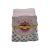 Beautiful and unique trinket box with textured flower details and a gold chain. Unmarked.