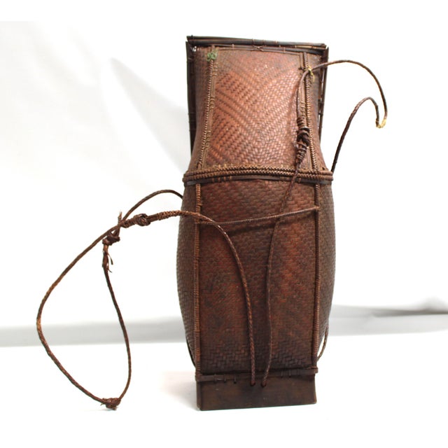 Mid-Century Modern Woven Basket -Wall Art Basket C For Sale - Image 3 of 14