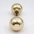 Reclaimed Modern style door knobs made of polished brass with a ball shape. Priced as a pair of knobs with a spindle. Good...