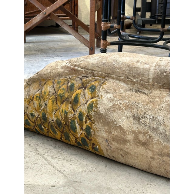 Antique Carved Wood Mermaid Sculpture. For Sale - Image 11 of 12