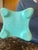 Shawnee 'Clover Leaf' Pottery: One Teal, One Peach For Sale - Image 6 of 10