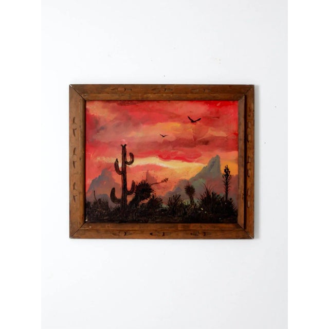 Vintage Southwestern Landscape Painting For Sale - Image 10 of 10