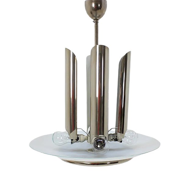 Art Deco Chrome Pendant, 1930s For Sale