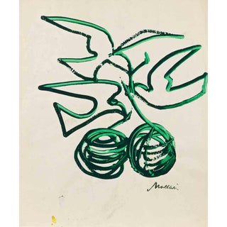 Mino Maccari, Doves of Peace, 1940, Watercolor For Sale