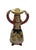 2000 - 2009 Vintage Italian Hand-Painted Majolica Figural Candlestick – Woman in Traditional Dress For Sale - Image 5 of 12