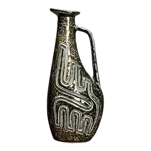 Gunnar Nylund, Swedish Mid-Century Modern, Green Vase, Glazed Stoneware, 1960s