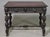 English Late 19th Century British Carved Oak Leather Top Writing Table For Sale - Image 3 of 17